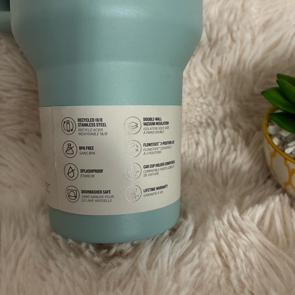 Stanley The Quencher H2.0 Flowstate™ Tumbler 40 OZ Seafoam Blue NWT - Picture 5 of 9